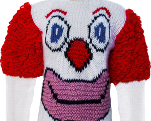 clown sweater